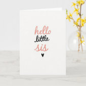 Hello Little Sis Sweet Card カード (黄色い花)