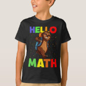 Hello Math Sloth新学期 Tシャツ (正面)