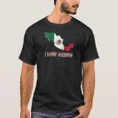 Hello Mexico I Love Mexico Map Flag Proud Mexican  Tシャツ (正面)