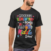 Hello Middle School Graduation Elementary School Tシャツ (正面)