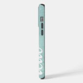 Hello Mint Linen パターン iPhone 6 Plus iPhoneケース (左側面)