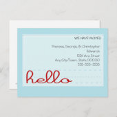 Hello Movingのお知らせ 案内ポストカード (正面/裏面)