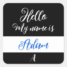 Hello My Name isのステッカーを設定