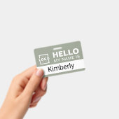 Hello My Name Is - カスタムビジネス従業員名 バッジ (手持ち)