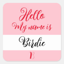 「Hello My Name Is」ネームバッジラベルステッカー