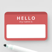 Hello My Name Is | 再利用可能なコンベンションアイスブレーカー 名札 (インサイチュ)