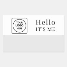 Hello My Name Is | Custom Logo Minimalist Design