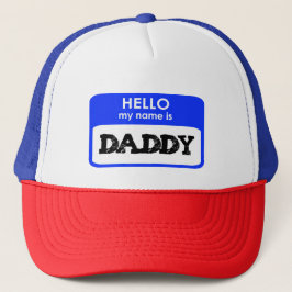 Hello My Name Is Daddy new father gift dad papa キャップ