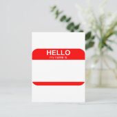 Hello My Name is Flexible ポストカード (スタンド正面)