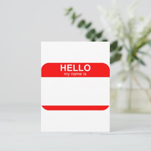 Hello My Name is Flexible ポストカード (スタンド正面)