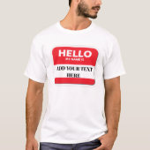 Hello my name is T-shirt Tシャツ (正面)
