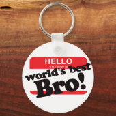 Hello My Name Is World's Best Brother キーホルダー (正面)