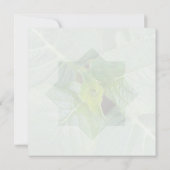 Hello naissance souhaiter bienvenue saluer vert ノートカード (裏面)