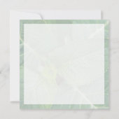 Hello naissance souhaiter bienvenue saluer vert ノートカード (裏面)