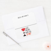 Hello Nameタグウィッチハローウィンパーティ スクエアシール (封筒)