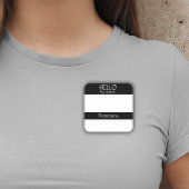 Hello Nameタグシールのバッジの代名詞 スクエアシール