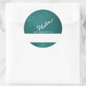 Hello Name Tag for Musicイベント ラウンドシール (バッグ)