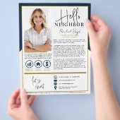 Hello Neighbor不動産仲介業者エージェント紹介状 チラシ (手)