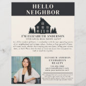 Hello Neighbor Rustic Real Estate Agent Photo チラシ (正面)