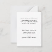 Hello New Home Address写真の移動のお知らせ ノートカード (裏面)