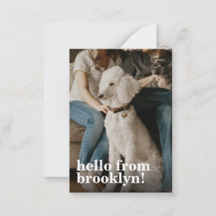 Hello New Home Address写真の移動のお知らせ ノートカード