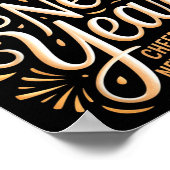 Hello New Year Cheers To New Beginnings Celebratio ポスター (角)