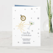 Hello New Year - Midnight Festive New Years Celebr カード (裏面)