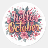Hello October  ラウンドシール (正面)