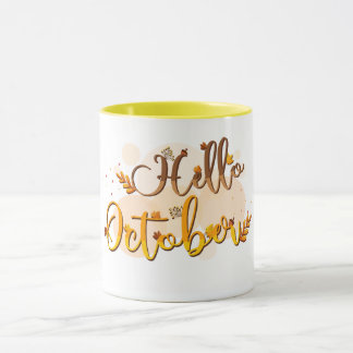 Hello Octobre Mug:祝変更月 マグカップ
