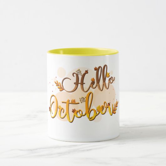 Hello Octobre Mug:祝変更月 マグカップ (中央)