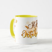 Hello Octobre Mug:祝変更月 マグカップ (正面左)