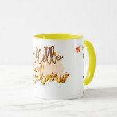 Hello Octobre Mug:祝変更月 マグカップ (正面右)