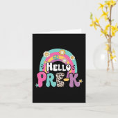 Hello Pre-K新学期先生キッズ初日 カード (黄色い花)