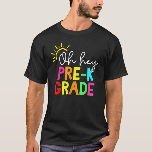 Hello Pre K Graduation Team Back To School Teacher Tシャツ (正面)