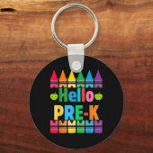 Hello Pre-k Pencils新学期先生学生 キーホルダー (正面)