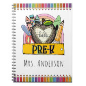 Hello Pre-k、Pre-K先生名 ノートブック (正面)