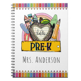 Hello Pre-k、Pre-K先生名 ノートブック