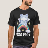 Hello Pre K with Cat for School Tシャツ (正面)