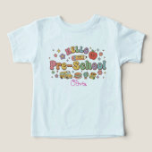 Hello Pre-School Retro Groovy Icons Personalized N (デザイン正面)