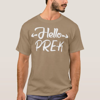 Hello PreKプレショールギフトの初日 Tシャツ