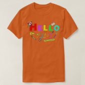Hello PreK先生新学期 Tシャツ (デザイン正面)