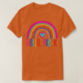Hello PreK Boho Rainbow Gift for Pre K Teacher Tod Tシャツ (デザイン正面)
