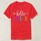 Hello PreK First Grade Gift Back To School Tシャツ (デザイン正面)
