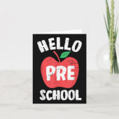 Hello Preschool First Day Of School Teacher Studen カード (正面)