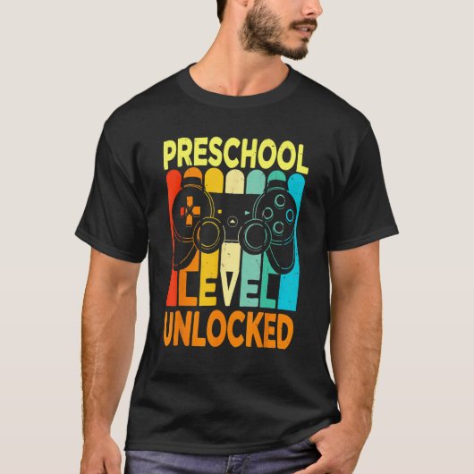 Hello Preschool Level Unlocked Video Game Back To Tシャツ (正面)