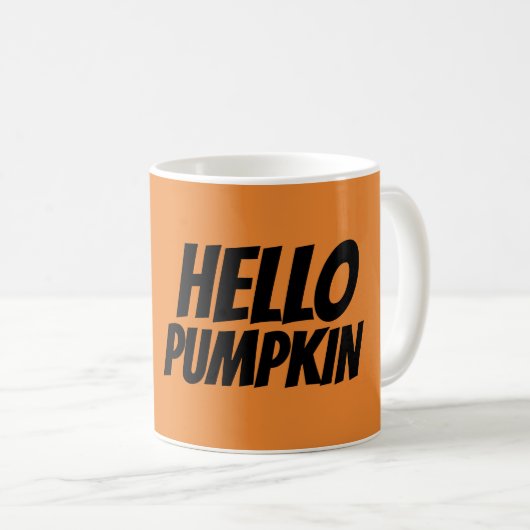 HELLO PUMPKINコーヒーマグ コーヒーマグカップ (正面右)