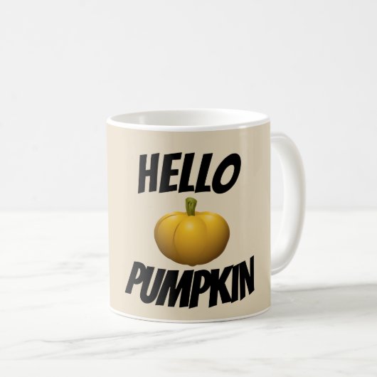 HELLO PUMPKINコーヒーマグ コーヒーマグカップ (正面右)