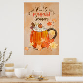 Hello Pumpkinシーズンポスター(様々なサイズ) ポスター (キッチン)