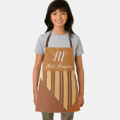 Hello Pumpkin Monogramオプション名秋 エプロン (インサイチュ)