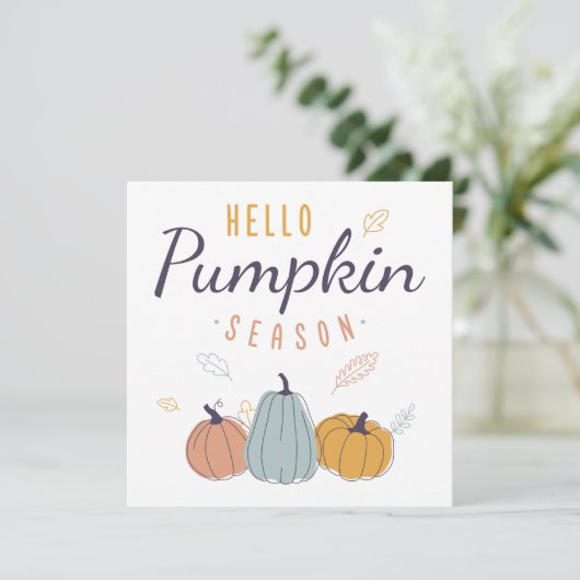 Hello Pumpkin Season カード (スタンド正面)